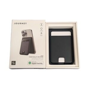 G8U JOURNEY LOC8 MagSafe Finder Wallet and Stand Midnight Used No Charge Cable ⬇
